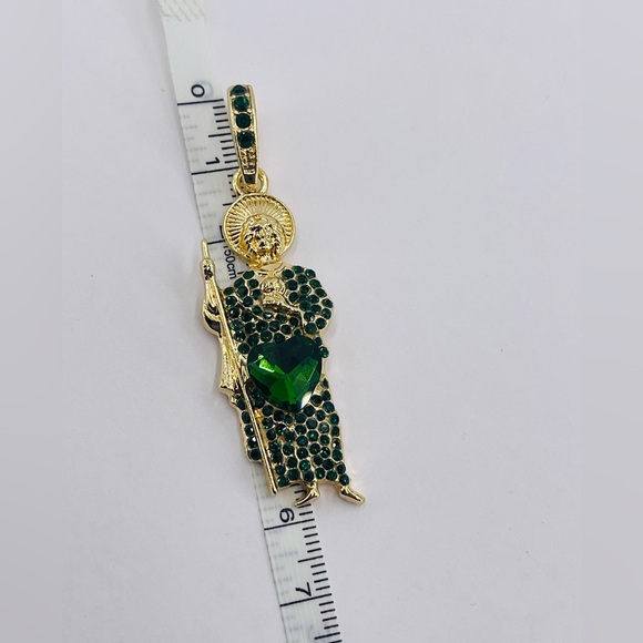 San Judas Collar Baño De Oro Italiano 18k /Saint Jude Necklace Gold Plated 18k - Picture 9 of 10